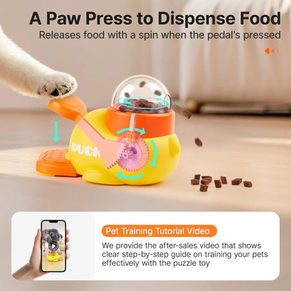 💥LAST DAY SALE 49% OFF-Pet Puzzle Toy, Interactive Duck-Shaped Puppy Food Slow Feeder Treat Dispenser